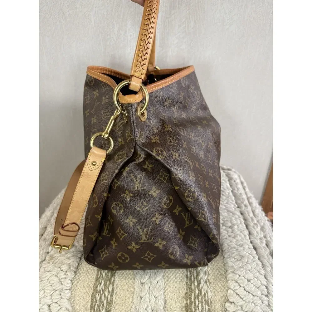 Louis Vuitton Artsy NV MM Monogram M44869 + LV Strap Box Dust Bag Receipt